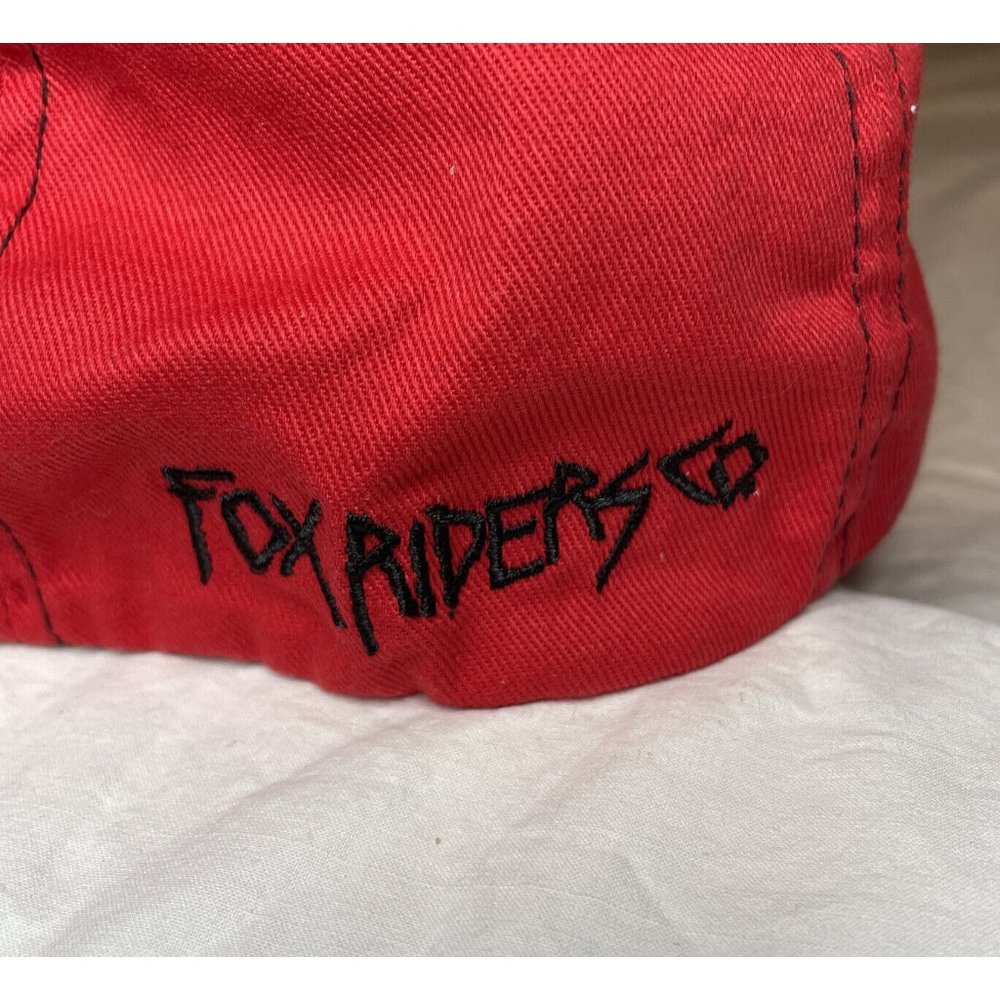 Fox Racing Hat Red White Logo Flex fit Size L Baseball Cap Riding Co - Picture 4 of 9